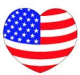 Patriotic Heart Stickers