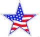 Patriotic Star Stickers